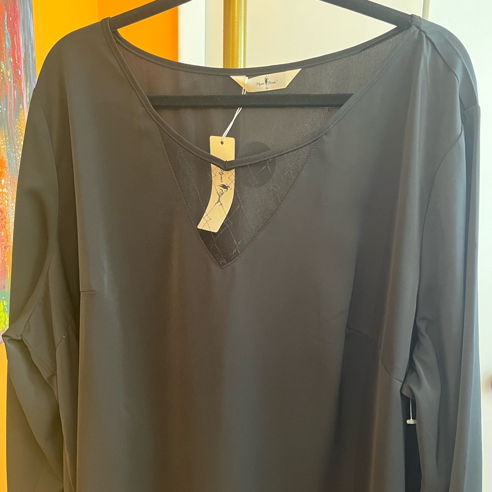 Elegant Black Women's Top